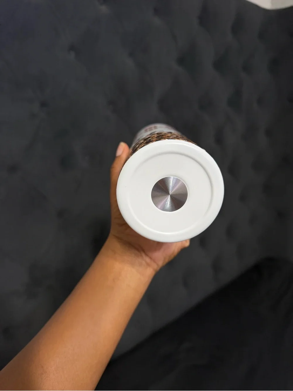 #teacherlife Leopard Accent White Tumbler